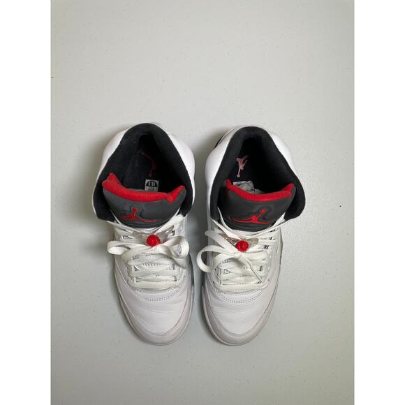 Nike Air Jordan 5 Retro White Fire Red Black Size 10 - 136027 104 main image 6